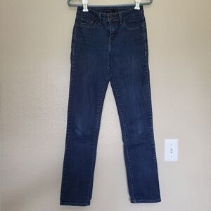 Levi's Mid Rise Dark Wash Skinny Jeans